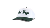 Gas Boys Signature Snapback – (White & Forest Green) – Unisex